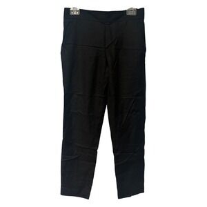 Vince Black Cropped Pants Elastic Waistband Size 2 Career Casual‎ Capsule